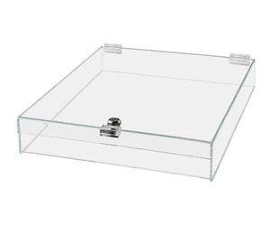 15"W x 17"D x 3"H Locking Display Case with Lid and Keys - Picture 1 of 4