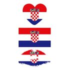 Captivating Flag Face Tattoos 10 Sheets Temporary Stickers for European Cup
