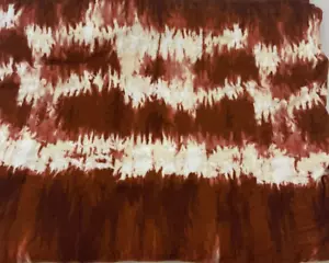Dark Red Tie Dye Cotton Jersey Knit Fabric 4-Way Stretch 1 + Yard - Picture 1 of 4