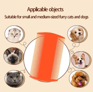 4 PCS Dual-Sided Pet Grooming Brush - Fine Flea Comb for Long/Short Hair! - Picture 1 of 8