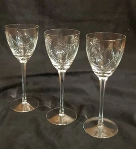 Traumhaft 💫 3 alte Weingläser 19,2 cm Schleuderstern * Stengelglas * Antike - Bild 1 von 8