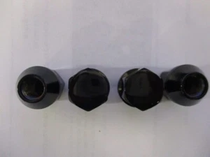 Mazda Lug Nuts, Black, 17mm Hex set of 4 with lug wrench adapter C9N1V9770 - Picture 1 of 1