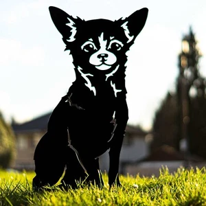 Chihuahua Dog Garden Memorial Stone Statue Home Grave Ornament Bereavement Gifts - Picture 1 of 47