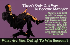 Become A Manager - Win Success - 1923 - Motivational Poster - Picture 1 of 1