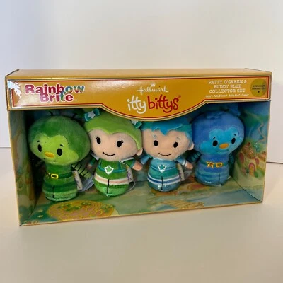 New Rainbow Brite Itty Bittys Hallmark Collector Set Patty O'Green Buddy Blue - Image 1 of 4