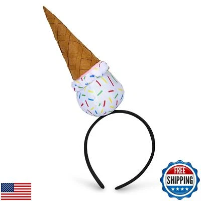 Diadema con cono de helado Dress Up America - Sombrero de fiesta de helado - Parte de disfraz Foto 1 de 3