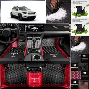 For Jeep Cherokee Car Floor Mats Handmade Liners Anti - Slip Carpets - Foto 1 di 28