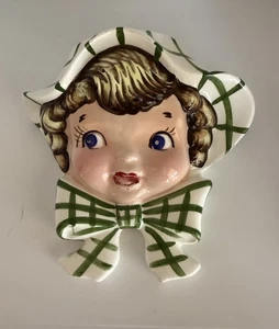 Vintage Napco Lefton Miss Dainty Wall Pocket - Picture 1 of 19