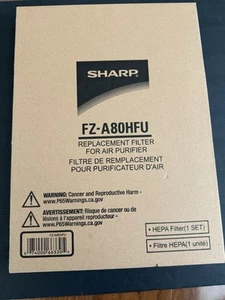 SHARP TRUE HEPA FILTER REPLACEMENT FOR FZ-A80HFU - NEW IN BOX - Picture 1 of 2