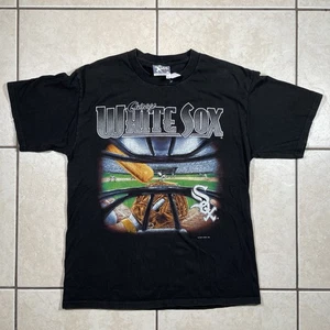 Vintage 90s 1996 Chicago White Sox Baseball Tee POV T-Shirt Large Lee Sport USA - Bild 1 von 9