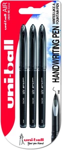 Air Micro UBA-188M Penna Rollerball - Nero, Confezione da 3 - Foto 1 di 12