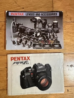 Pentax Program A  35mm SLR Camera  Instruction Manual + Lens & Accessories Guide - Image 1 of 4