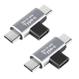 2 in 1 USB C Power Splitter Adapter, Type C 1 Female to 2 Male T-Type Chargin... - Picture 1 of 6