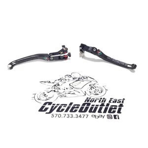 11-25 SUZUKI GSXR600 GSXR750 LIGHTECH LEFT RIGHT CLUTCH BRAKE LEVER LEVERS SET - Picture 1 of 24