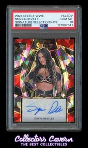 2024 Select WWE Signatures Ice #SLSDV Sonya DeVille PSA 10 (GEM MINT) POP 1 - Picture 1 of 2