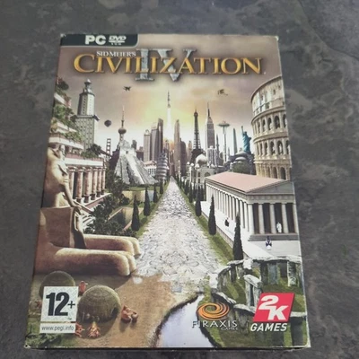 PC Game: Sid Meier's Civilization IV/4, Slip Cover, Boxed, Book & Chart Included - Image 1 of 4