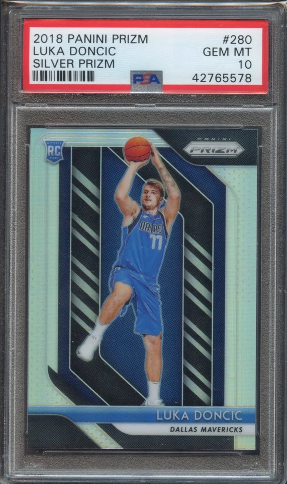 Panini Prizm Luka Doncic 2018-19 - Silver Prizm RC - PSA 10 GEM MT Foto 1 de 2