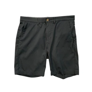 Jachs Shorts Mens 34 Black Flat Front Quick Dry Stretch Performance Golf Chino - Picture 1 of 10