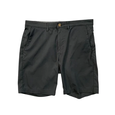 Jachs Shorts Mens 34 Black Flat Front Quick Dry Stretch Performance Golf Chino - Image 1 of 4