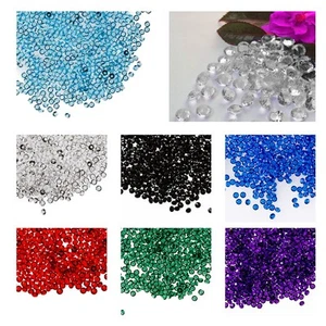 Confeti de dispersión de mesa acrílico 2000 un. 4,5 mm diamante decoración manualidades boda fiesta - Imagen 1 de 90
