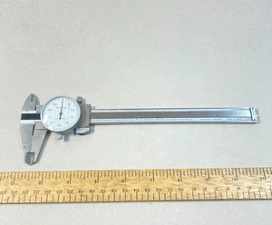 Vernier Dial Caliper Stainless Steel 6" 4 Way Lock Screw - Picture 1 of 6