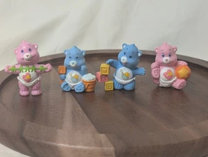 Baby Hugs and Baby Tugs Care Bear Mini Figuren 4er Set 80er Vintage Carebears - Bild 1 von 11