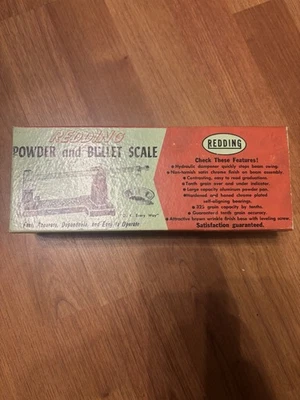 De colección--Redding - Escala de polvo y bala- para recargar-en caja Foto 1 de 4
