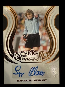 2024-25 Fútbol Inmaculado Sepp Maier Automático 16/49 Excelencia Autógrafo Alemania - Imagen 1 de 2