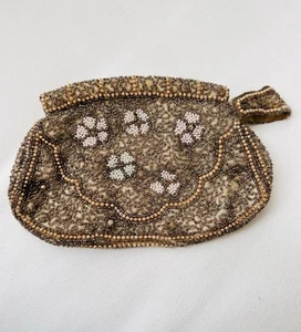 Vintage 1920s Handmade Beaded Clutch - Picture 1 of 11