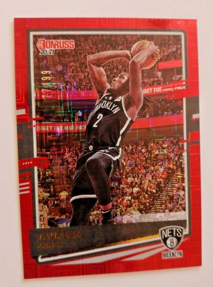 2020-21 DONRUSS CHOICE RED PRIZM TAUREAN PRINCE 77/99 - Image 1 of 2