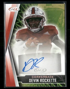 Devin Rockette 2022 Sage Red Auto - Picture 1 of 2