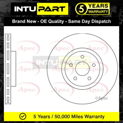 Disco de freno delantero IntuPart se adapta a Volvo V40 2012-V50 2003-2012 C70 2006-2013 Foto 1 de 2