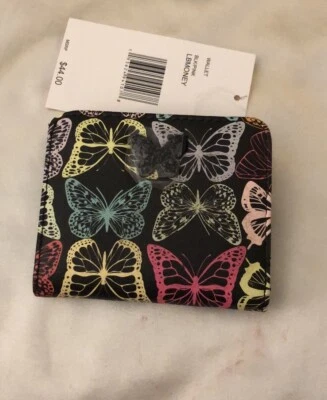 Cartera con tarjeta a presión Betsey Johnson Luv Betsey multicolor estampado de mariposas nueva con etiquetas Foto 1 de 4