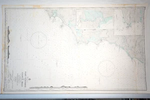 1960 Australian Nautical Navy Chart Map "PORT STEPHENS to CROWDY HEAD" 120x73cm - Picture 1 of 24