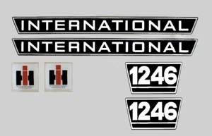 IHC Mc Cormick Traktor Aufkleber international 1246 Emblem Sticker Label Set - Bild 1 von 7