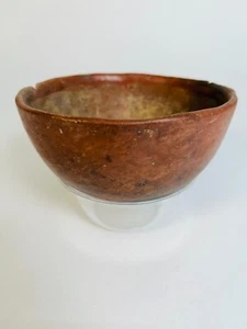 Ancient Pre Columbian Pottery Ceremonial Round Base Bowl Circa 800-1500AD - Picture 1 of 12