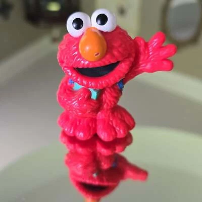 Sesame Street Elmo figure HASBRO cake topper playskool toy Used - Image 1 of 3
