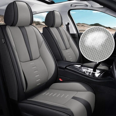 Deluxe Car Seat Covers Full Set Faux Leather Protector Pad For AUDI A6 2000-2024 - Imagem 1 de 4