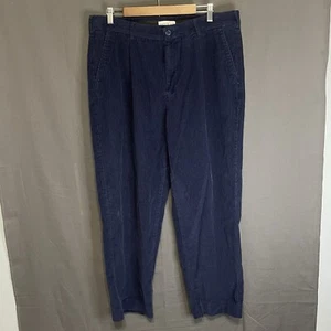 John Blair Cordhose Flatfront Herren 38x28 dunkelblau makelloser Zustand - Bild 1 von 8