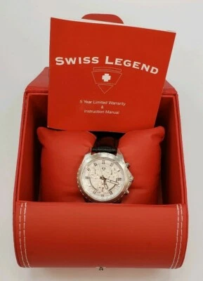 Swiss Legend Gents Vault Chronograph Men's Black Model - SL-60003-02 Watch - Image 1 of 4