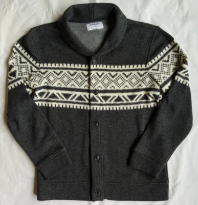 Старый темно-кардиган шаль воротник свитер серый праздник портреты мальчиков XL 14 16 - Изображение 1 из 4