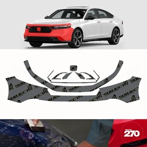 23-24 Honda Accord Pre-Cut Front Bumper Paint Protection Film PPF bra wrap - Picture 1 of 7