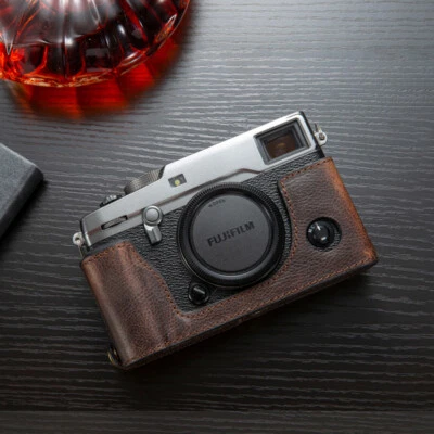 Real Leather Camera Bag Case Cover Base for Fujifilm XH2 XH2S XE4 XPRO2 XPRO3 - Image 1 of 4