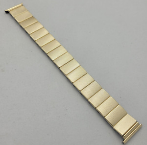 NOS 19 MM. ROLLED GOLD EXPANDING WATCH STRAP BRACELET BAND /H036