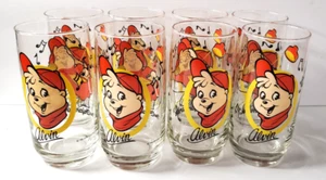 Alvin and The Chipmunks Glass Tumblers 1985 Set of 8 Vintage Glasses - Picture 1 of 14