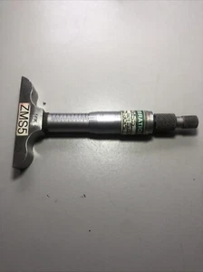 "Micrómetro de profundidad NSK 0-1"" con base de 2-1/2"" y dedal de trinquete"  - Imagen 1 de 3