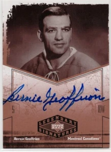 2004 2004-05 UD Legendary Signatures Autographs #GE Bernie Geoffrion Canadiens - Picture 1 of 2