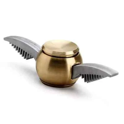 Fidget Spinner Harry Potter Golden Snitch Quidditch spinning 3" metal Toy - Image 1 of 4