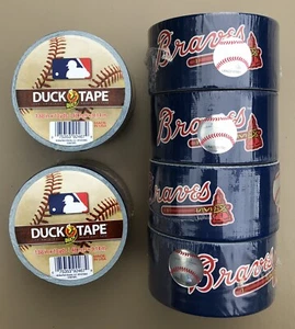 6x MLB Atlanta Braves Baseball Ente Marke Ente/Klebeband 1,88 Zoll x 10 Yard USA - Bild 1 von 12