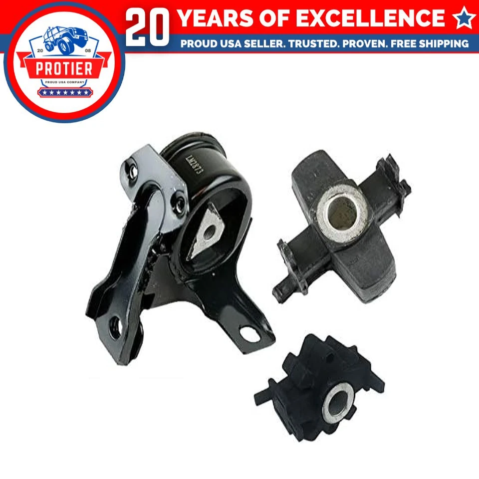 Fits 1998-2000 Ford Contour/Mercury Mystique AUTO Motor & Trans Mount 3pc - Image 1 of 2